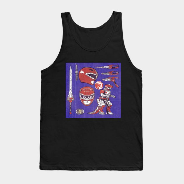 Red Power Weapons Tank Top by creativespero